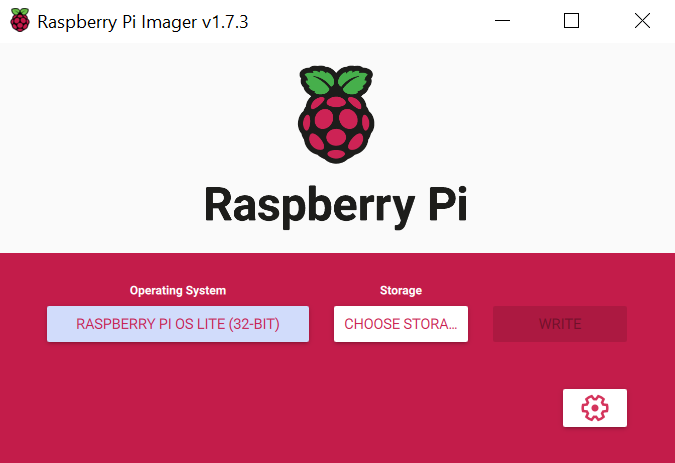 Raspberry Pi Imager OS selection