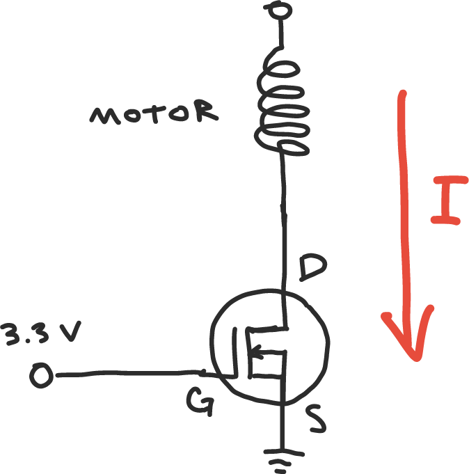 Typical MOSFET circuit