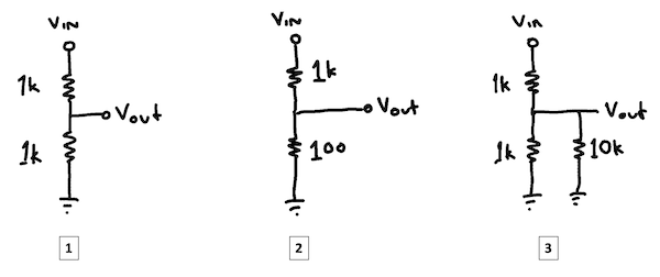 Voltage dividers