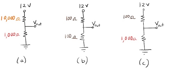 Voltage divider warm-up 1
